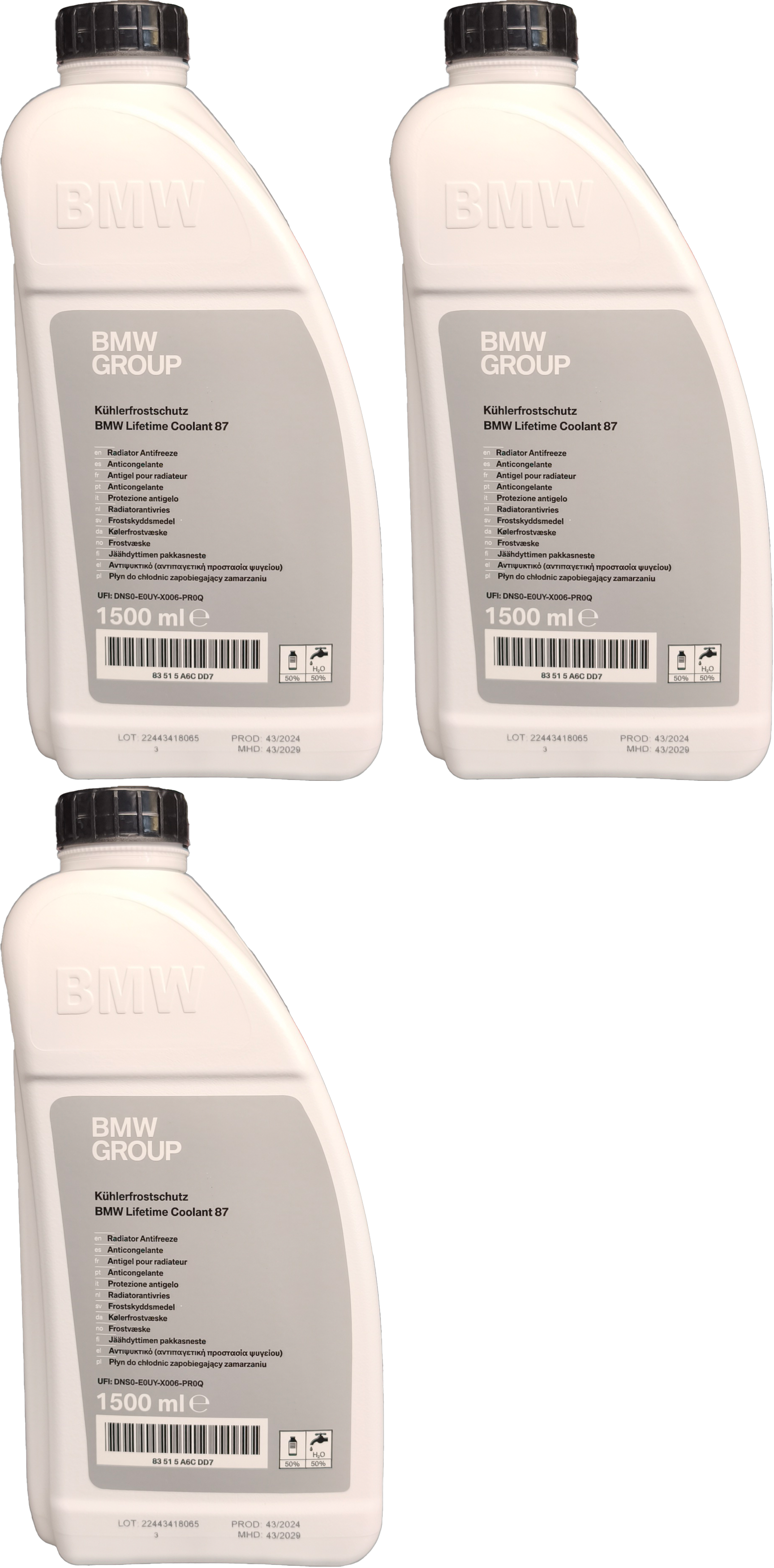 Original BMW Kühler-Gefrier-und Korrosionschutzmittel nitritfrei 3x1,5=4,5 Liter